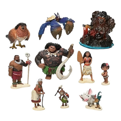 10pcs/set Moana Figura Modelo Juguete Regalo Para Niños