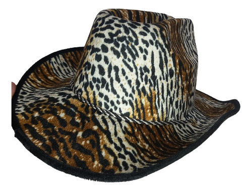 Sombrero Leopardo Animal Print Cowboy Cod 3005 