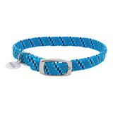 Collar Elástico Gato Coastal Elastacat Reflective Azul Negro Color Azul