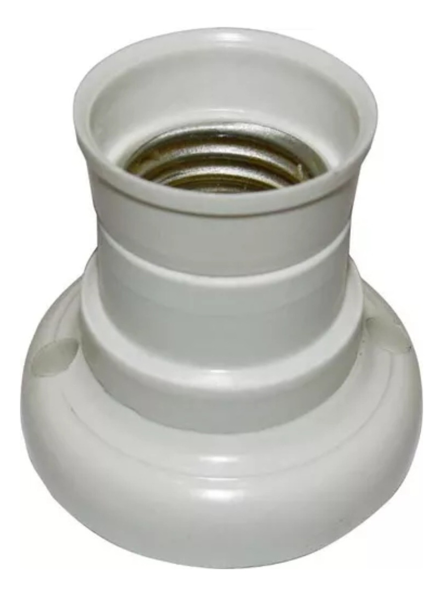 PORTALAMPARA RECEPTACULO RECTO BLANCO