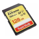 Cartão Memória Sandisk Extreme Sdxc U3 V30 150mb/s 128gb