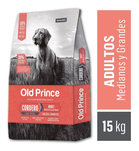 Old Prince Cordero Perro Adulto X 15 Kg - Drovenort -