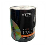 Dvd-r Tdk Estampado X100 Unidades 4.7gb 