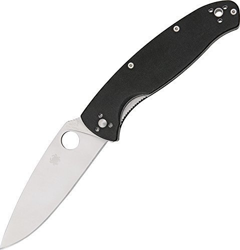 Spyderco Resilience Black G-10 Plainedge Knife