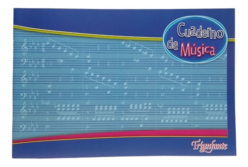 Cuaderno De Música Pentagramado Triunfante 20 Hojas