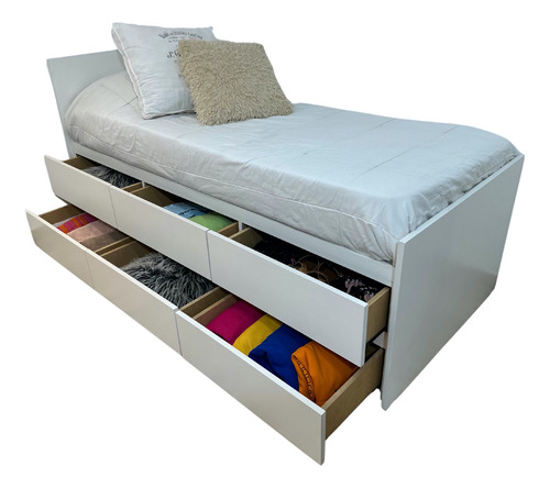 Cama Box Con Cajones  