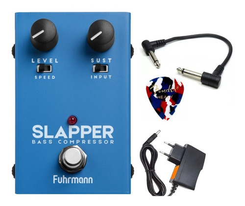 Pedal Fuhrmann Slapper Bass Compressor Bs20 Com Fonte 