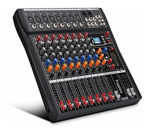 Dj Mix Channel Audio Mixer Sound Mixing Console With (8 Cha
