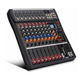 Dj Mix Channel Audio Mixer Sound Mixing Console With (8 Cha