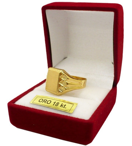 Anillo Oro 18k Hombre - Mujer 3 Gr Grabado S/cargo