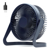 Ventilador De Escritorio Chchmu Usb 4 Pulgadas Azul Noche