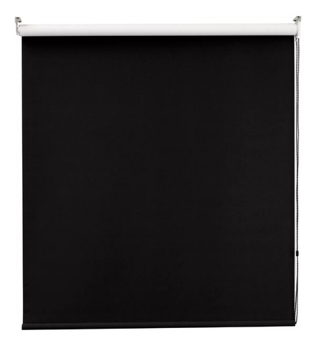 Persiana Enrollable Blackout  Negro 150x220cm Decoking