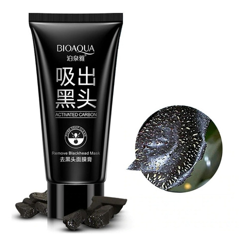 Bioaqua Black Mask Nose Acne Blackhead Remover Peel Mud Deep