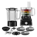 Multiprocessador 9 Em 1 Glass Turbo 1400w Pmp1600p Philco Cor Preto 110v