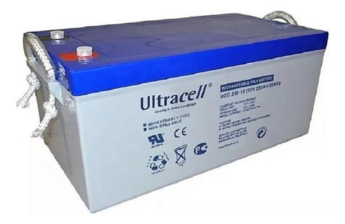 Batería Ciclo Profundo Agm / Gel Ultracell 12v 250ah  Solar