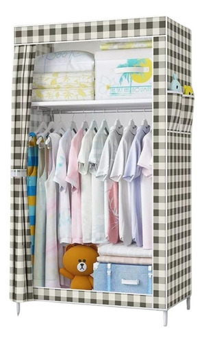 Closet Armable Ropero Rack Guardaropa Organizador Para Ropa Color Cuadros