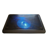 Base Enfriadora Para Laptop 14'' 1 Ventilador 1 Posicion Color Negro Led Azul