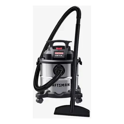 Aspiradora Craftsman Mojado/seco 5 Gal/ 4 Hp + Accesorios Plateado