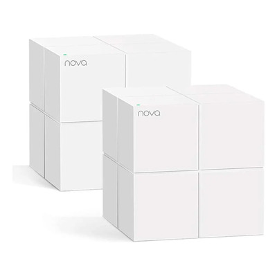 Tenda MW6 Mesh WiFi 5 Sistema Inalámbricos Cobertura Amplia AC1200, Fácil Instalación, Compatible con Alexa 2pk | Meses sin interés