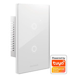 Interruptor Tecla Pared 2 Canales Smart Wifi Touch Domotica