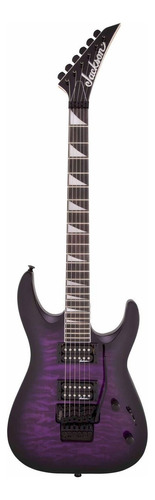 Guitarra Eléctrica Jackson Js Series Js32 Dka Dinky De Álamo Transparent Purple Burst Brillante Con Diapasón De Amaranto