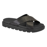 Tamanco Rasteira Vizzano Flatform Feminina Strass 6459122