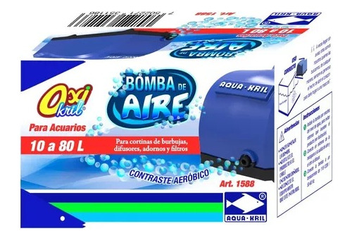 Bomba De Aire Para Acuarios 10 - 80 L Aquakril 1588