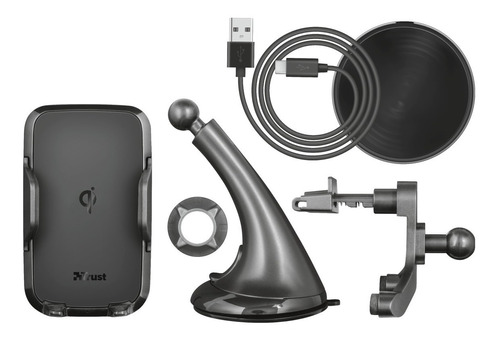 Cargador Car Holder Trust Yudo10 Carga Rapida Wireless