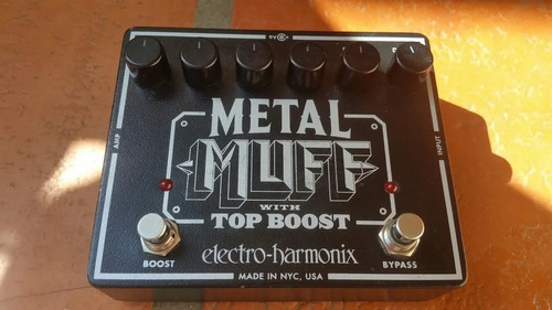 Pedal De Guitarra Electro Harmonix Metall Muff Top Boost