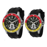   Reloj Par Invicta Hombre-mujer Disney Ed Limitada Original