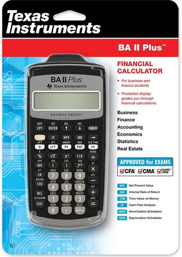Calculadora Financeira Texas Instruments Ba Ii Plus (nova)