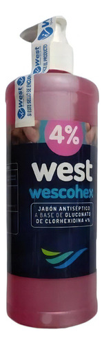 Wescohex Jabon 4% Clorhexidina 500ml - mL a $54