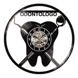 Reloj Dentista Odontólogo En Lp  Vinilo Ideal Regalo 2019 !!