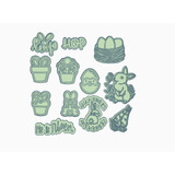 Set X 12 Sellos Stamp Pascua Pascuas Conejo Huevo Hop Hop