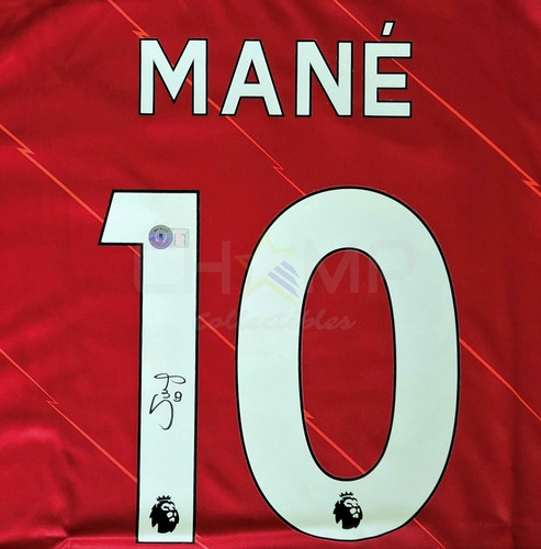 Jersey Autografiado Sadio Mane Fc Liverpool 2021-22 Local