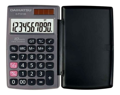 Calculadora Daihatsu D-p1013b Chica Bolsillo 10 Dígitos Color Negro