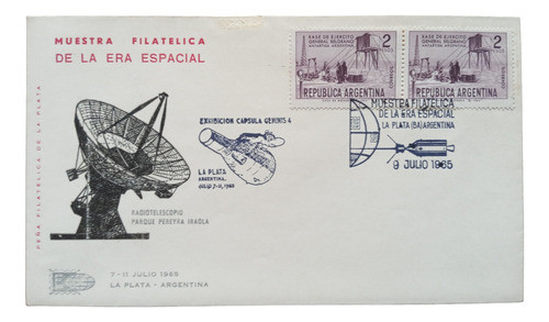 Sobre Era Espacial Capsula Geminis 4 La Plata 1965 Radiotele