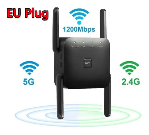 1200mbps Dupla Freqüência 2.4g/5g Repetidor Sem Fio Wifi