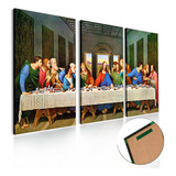 Quadro Decorativo 120x60 Copa Cozinha Santa Ceia Jesus