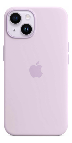 Funda Original iPhone 14 Silicona Con Magsafe Sellada Lila