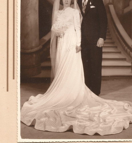 Vestido De Novia  Vintage Año 1942