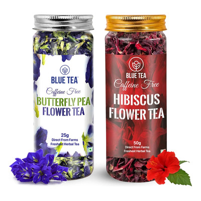 Blue Tea Té Azul Combo: Flor De Guisante Y Hibisco - 75 G