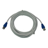 Cable Red Internet Cat 6 Blanco Rj45 - 10 Mt