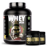 Combo Whey 100% Concentrado 2kg Pro Corps + 4 Creatinas