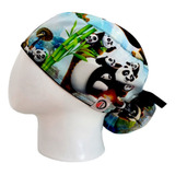 Gorro Quirúrgico Panda Kunfu Antifluido + Lanyard 