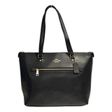 Coach Bolso Gallery En Color Negro Con Herrajes Dorados, Negro