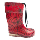 Botas De Lluvia Para Niño Afandy Hombre Araña Impermeable