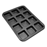 Mini Moldes Para Hornear Hogazas, 12 Cavidades, Para Brownie