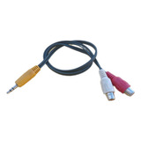 Cable 2 Rca Hembra A Miniplug Stereo 3.5 - De 49 Cm