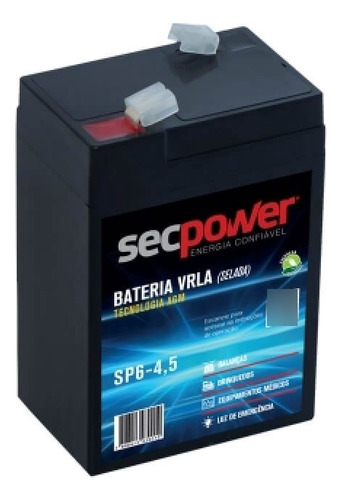 Bateria Recarregável 6v 4.5ah Carrinho Moto Elétrica Balança